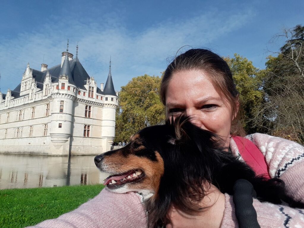 visite château d'Azay-le-Rideau avec chien